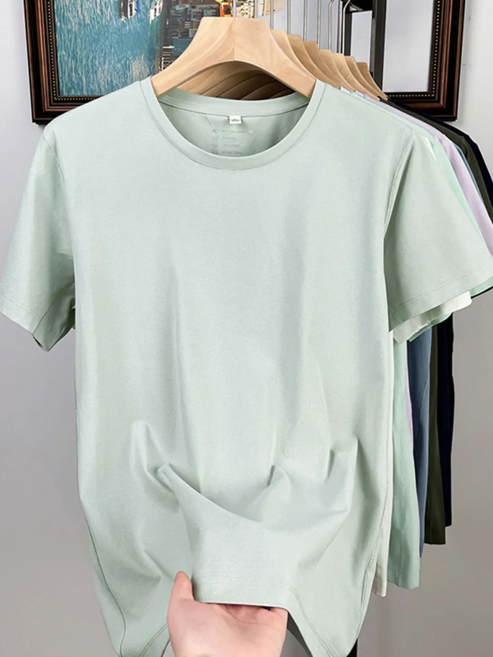 Men's Full Size Round Neck Short Sleeve T-Shirt Plus Size
