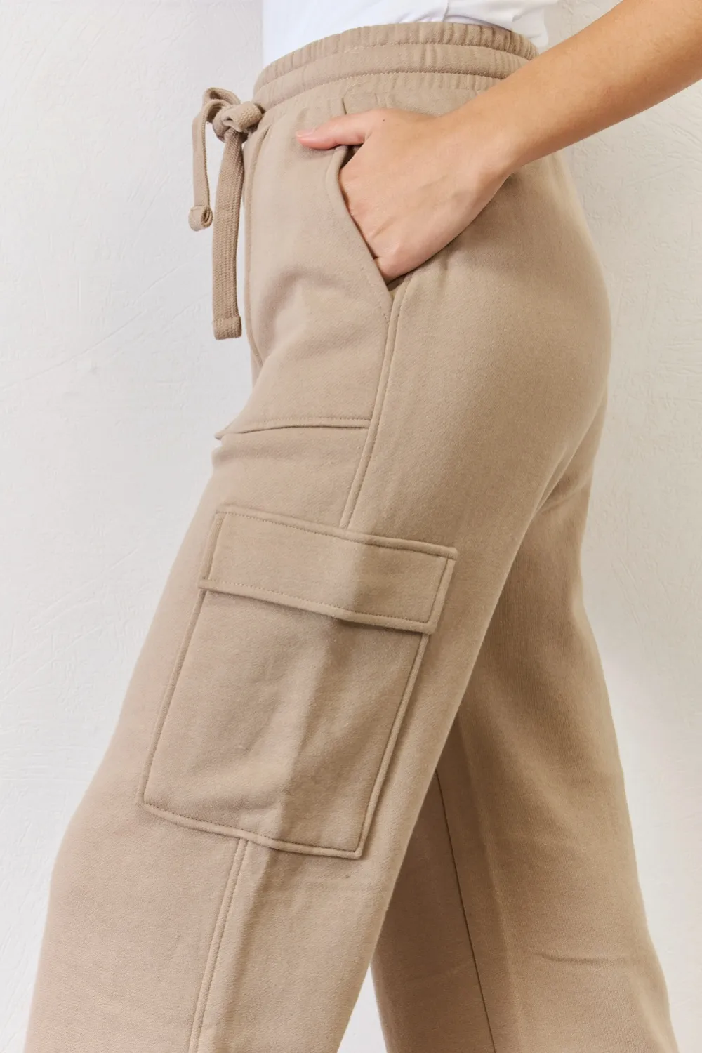 High Waist Cargo Wide Leg Pants, image 2