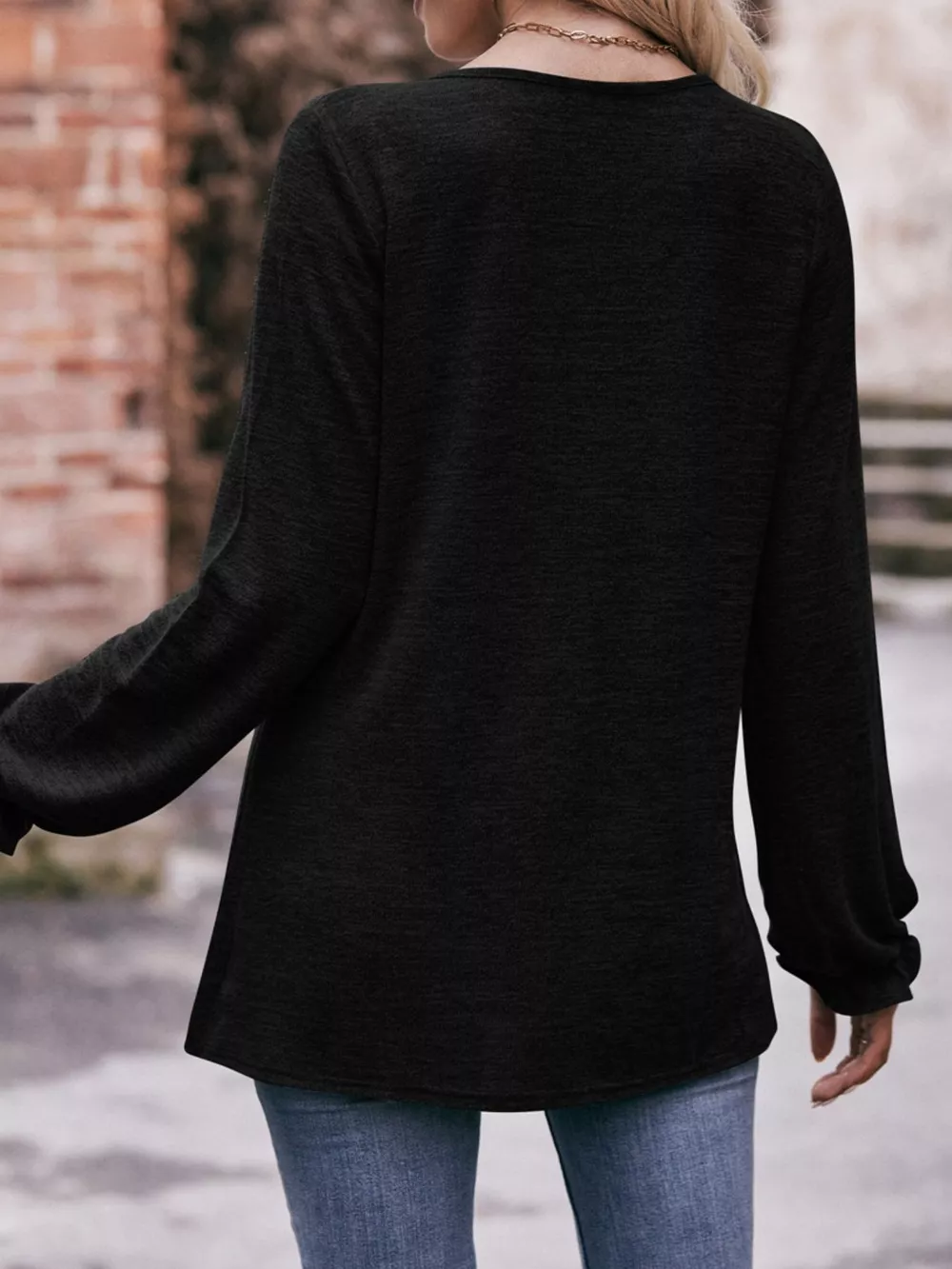Ruffle Cuff Long Sleeve T-Shirt, image 21
