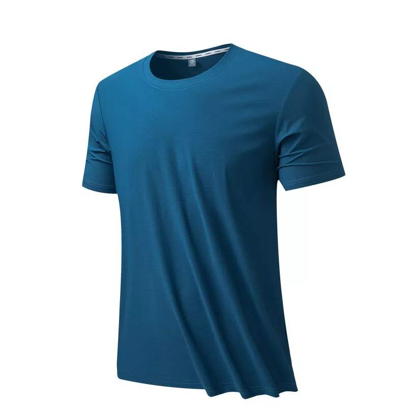 Men's Plus Size Quick-Dry Round Neck Athletic T-Shirt, image 3