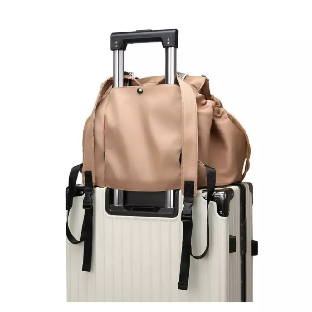 Drawstring Closure Travel Backpack Bag, image 3