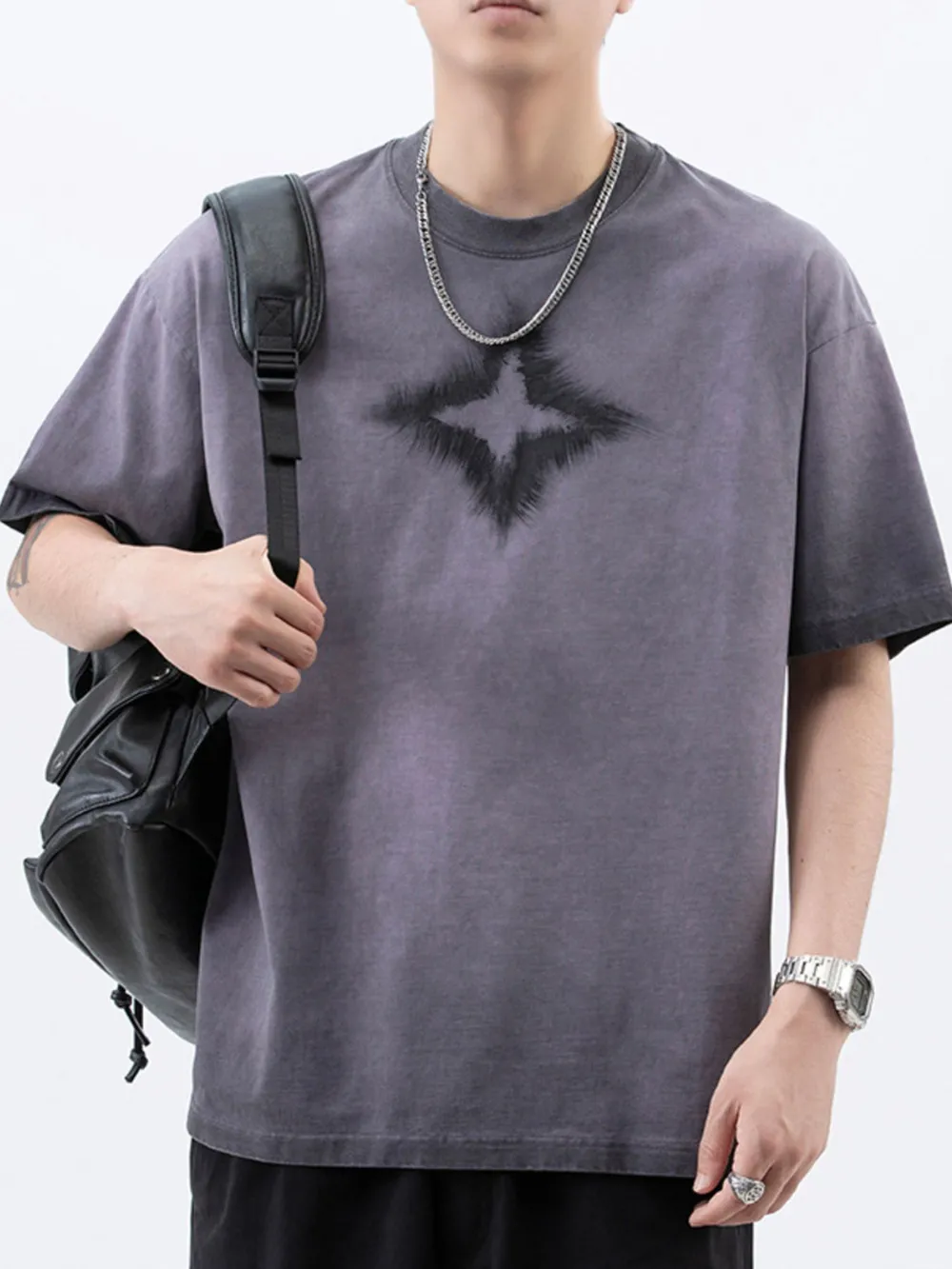 Men's Plus Size Round Neck Short Sleeve T-Shirt, image 14