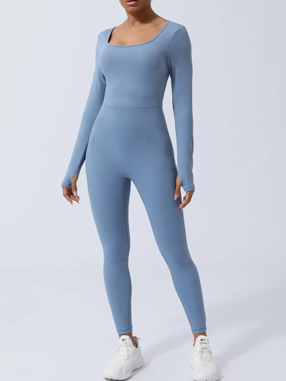 Twisted Backless Long Sleeve Jumpsuit, image 9