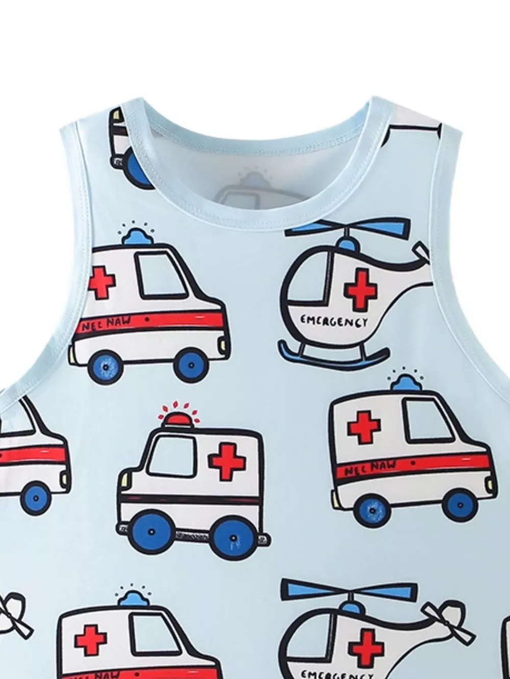 Children's Vehicle Print Tank, image 6
