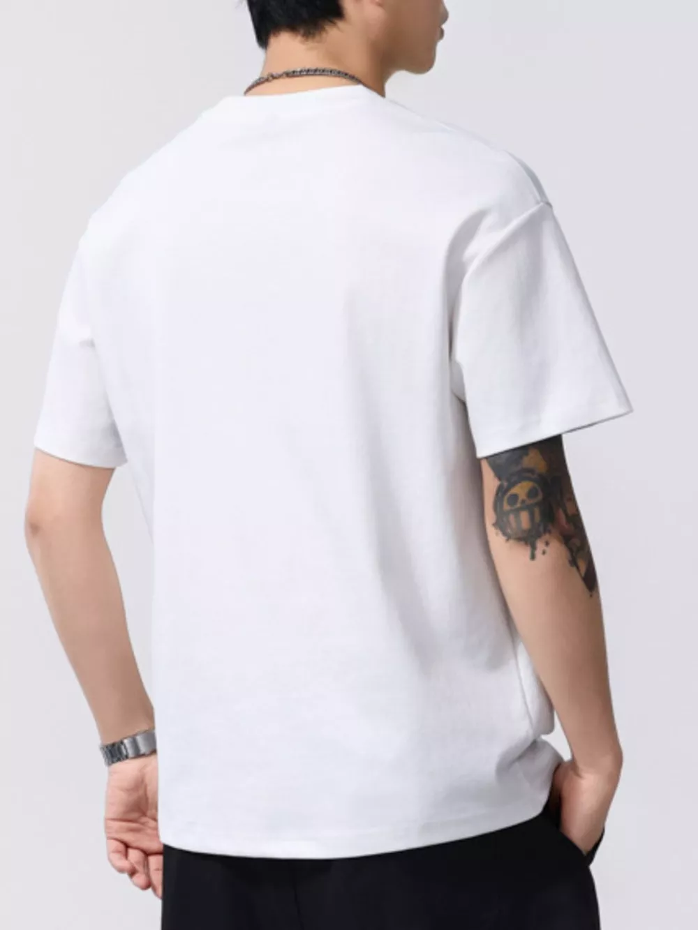 Men's Plus Size Round Neck Short Sleeve T-Shirt, image 3
