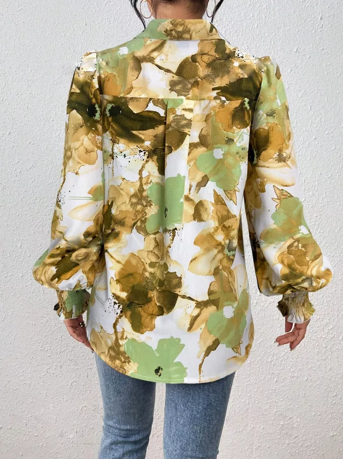 Floral Print Long Sleeve Shirt, image 12