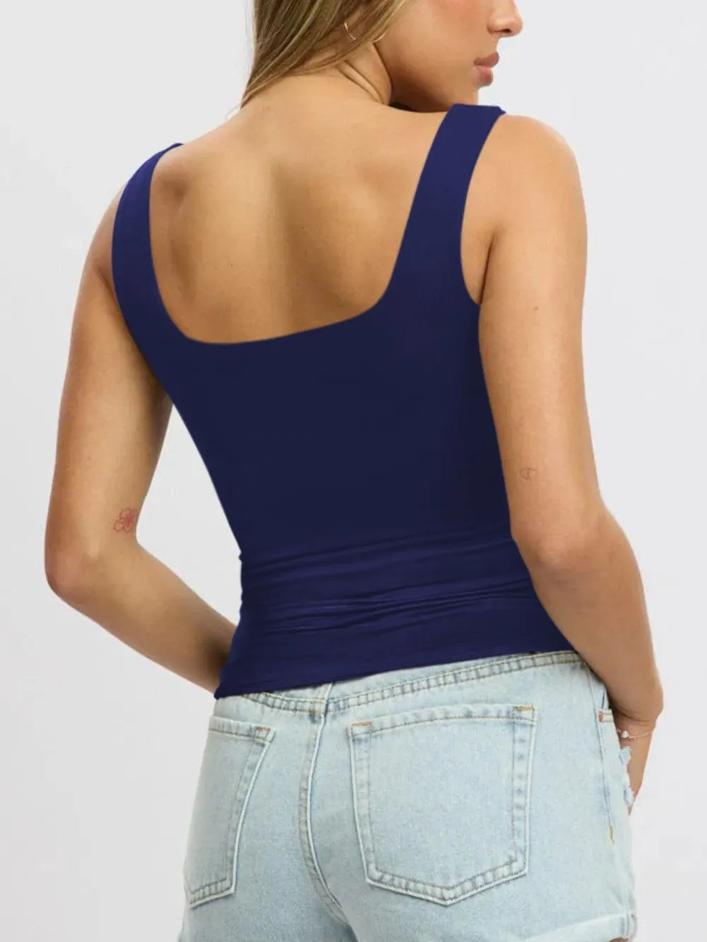 Square Neck Wide Strap Tank, image 15