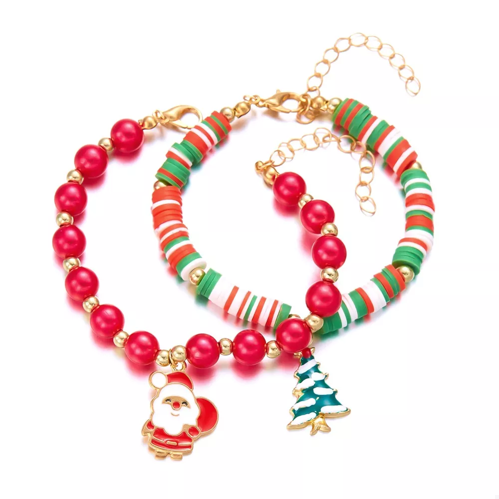 Christmas Beaded Charm Bracelet, image 5