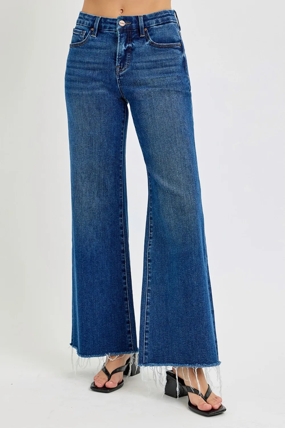 Tummy Control High Rise Wide Leg Jeans, image 5