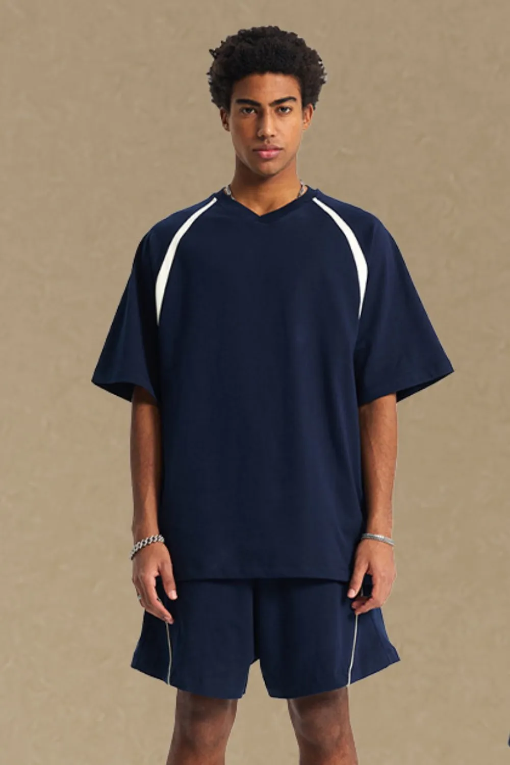 Men's Contrast Half Sleeve T-Shirt, image 7