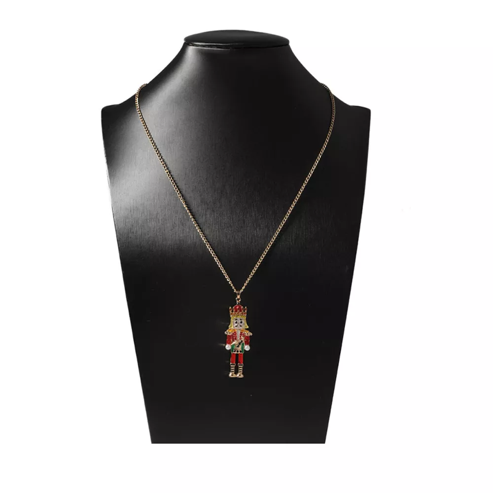 18K Gold-Plated Nutcracker Pendant Necklace, image 8