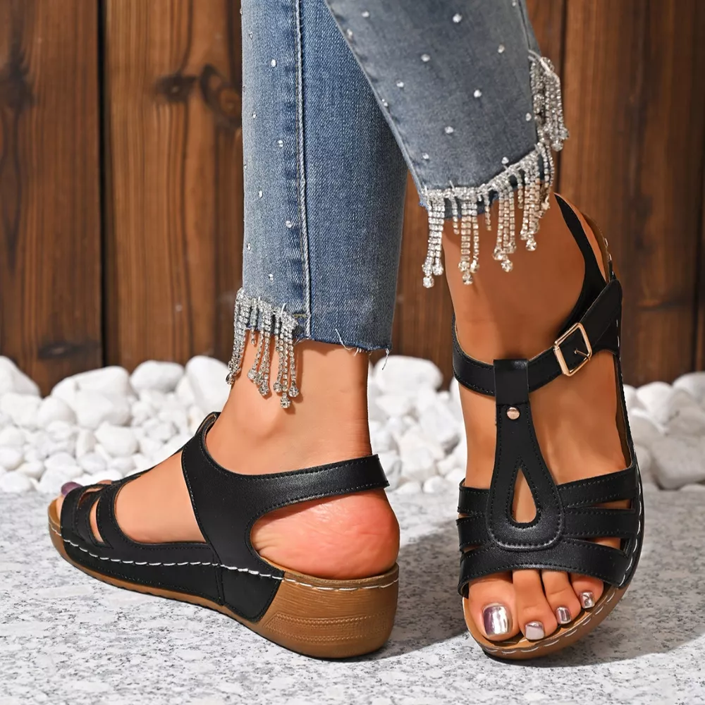 Open Toe Wedge Sandals, image 10