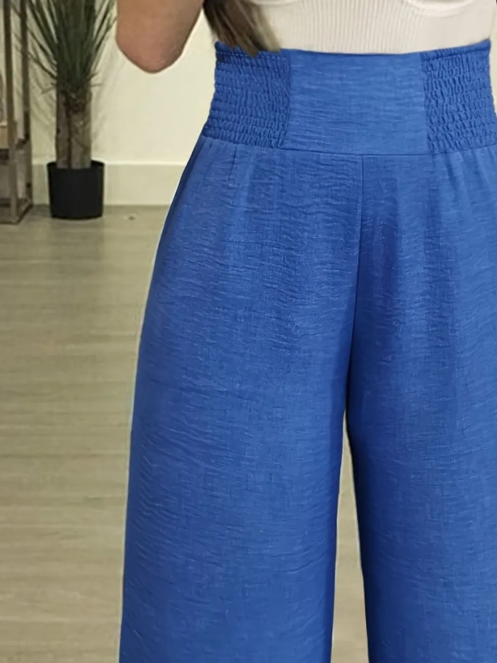 Plus Size High Waist Wide Leg Pants, image 3