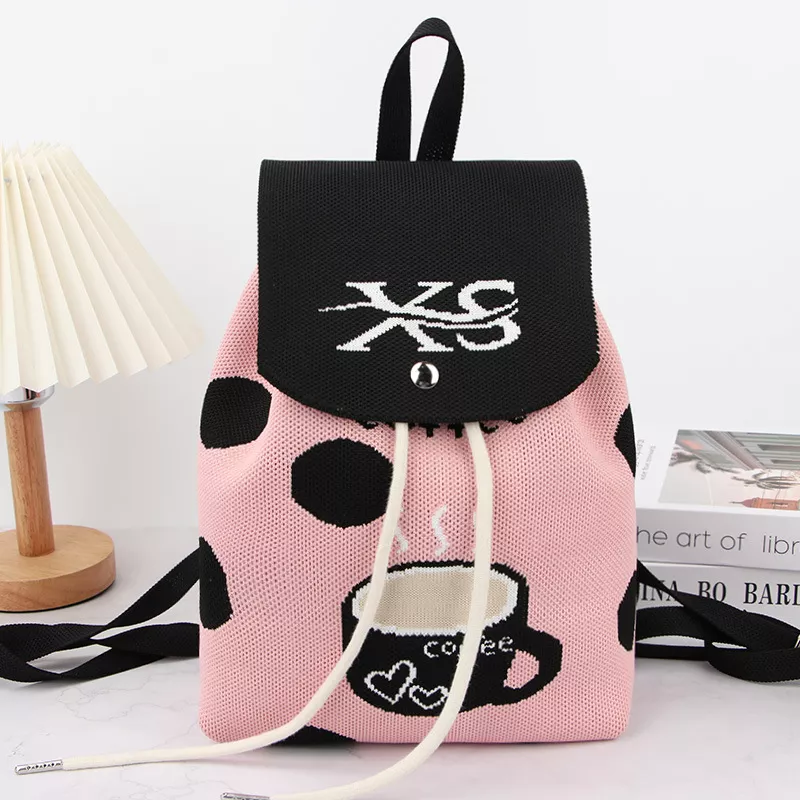 Floral Print Drawstring Backpack Bag, image 4