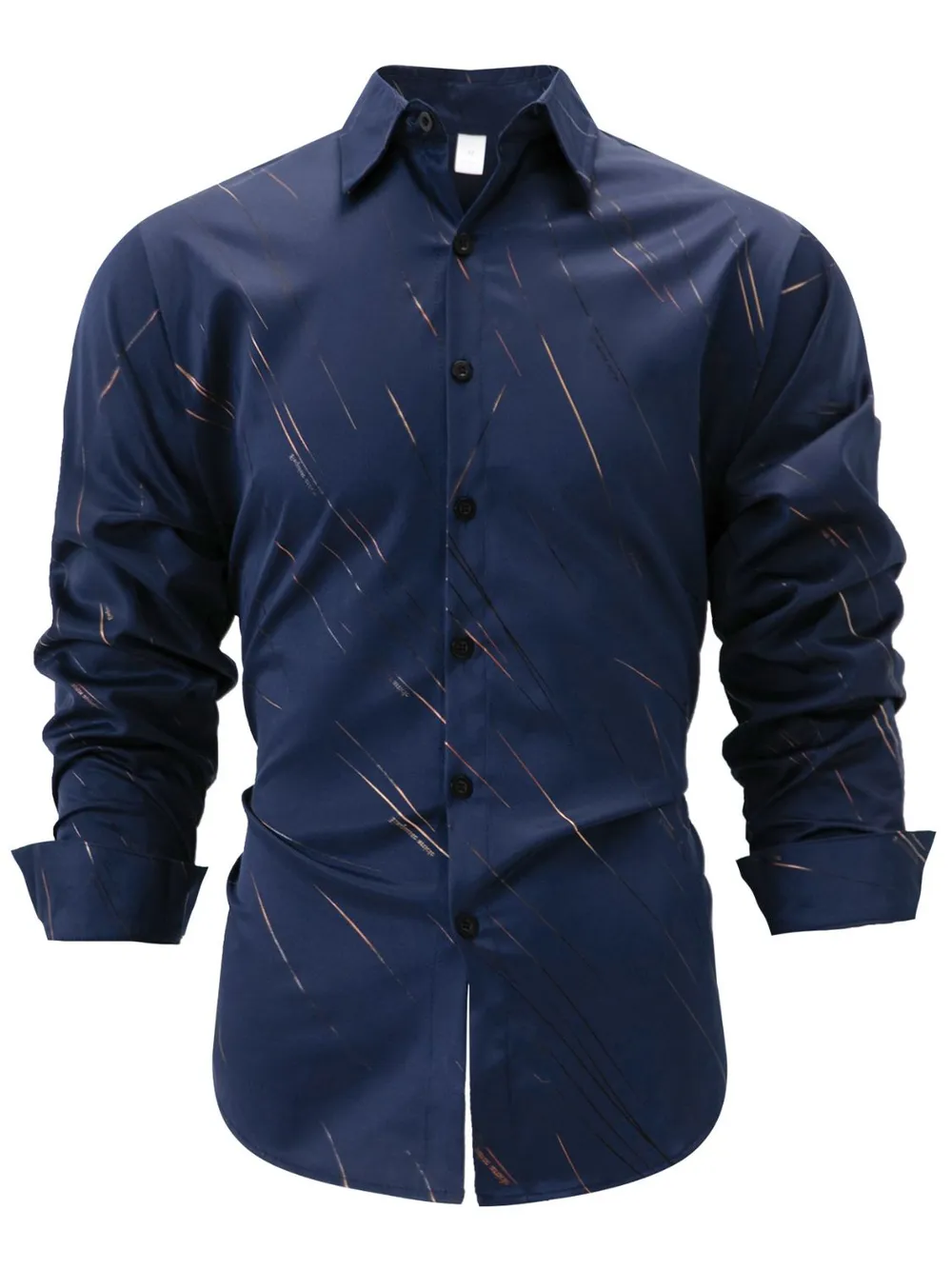 Men's Full Size Button Up Long Sleeve Shirt Plus Size, image 7