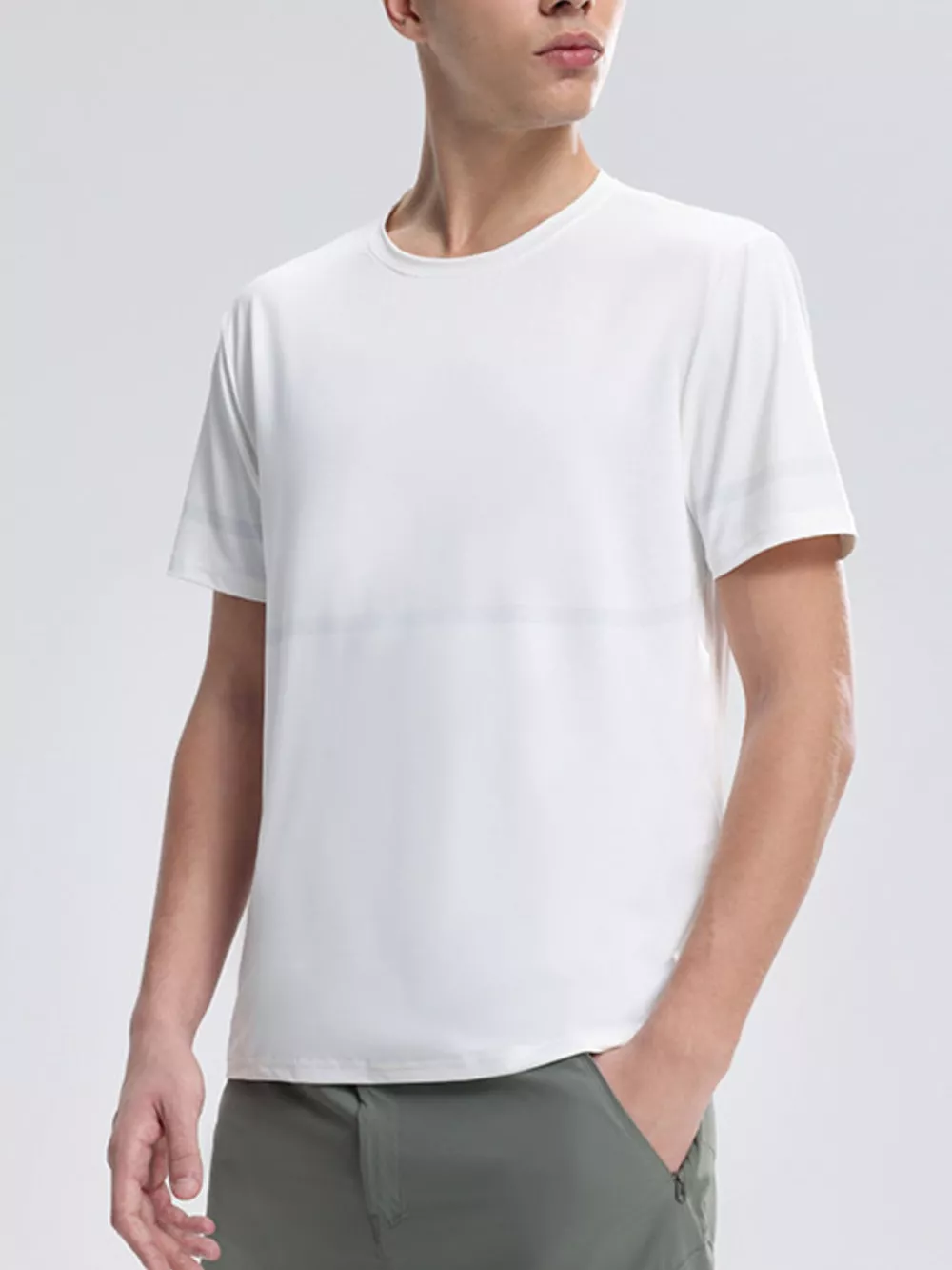 Men's Plus Size Round Neck Short Sleeve T-Shirt, image 7