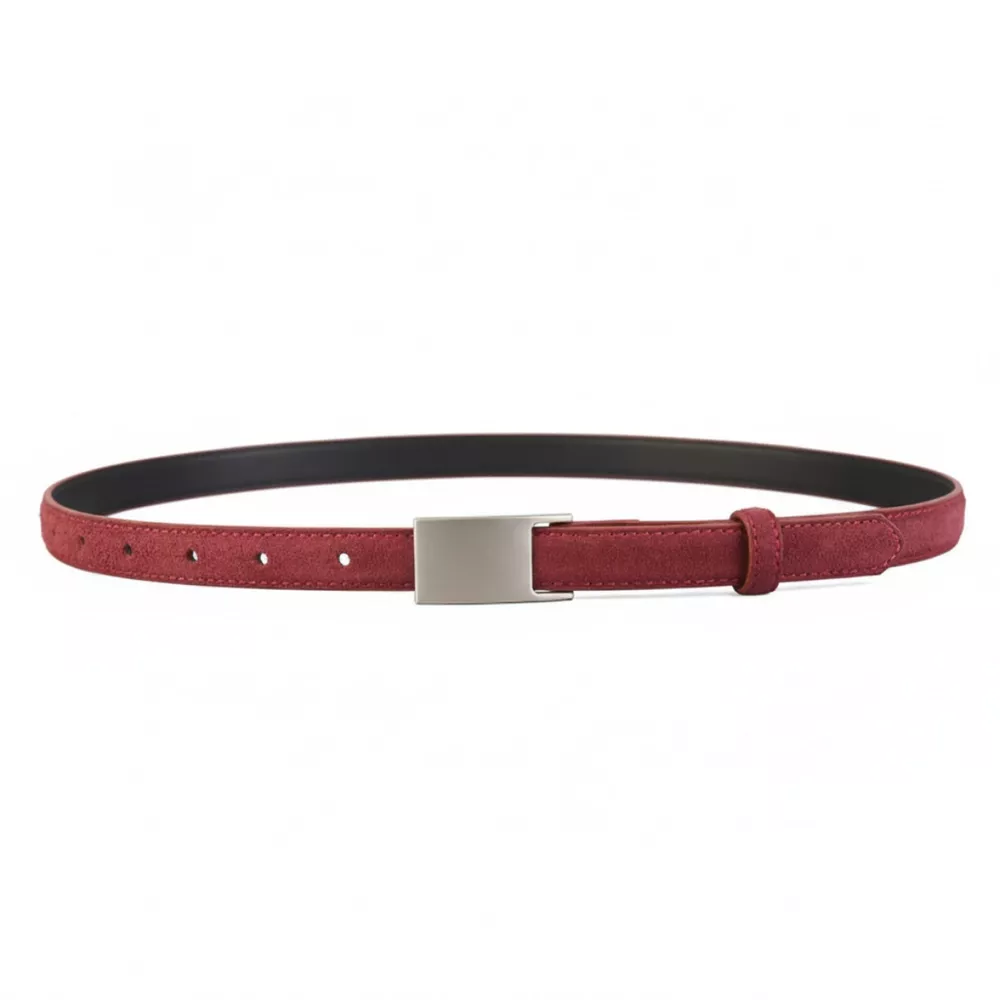 Silver Buckle Skinny Belt, image 3