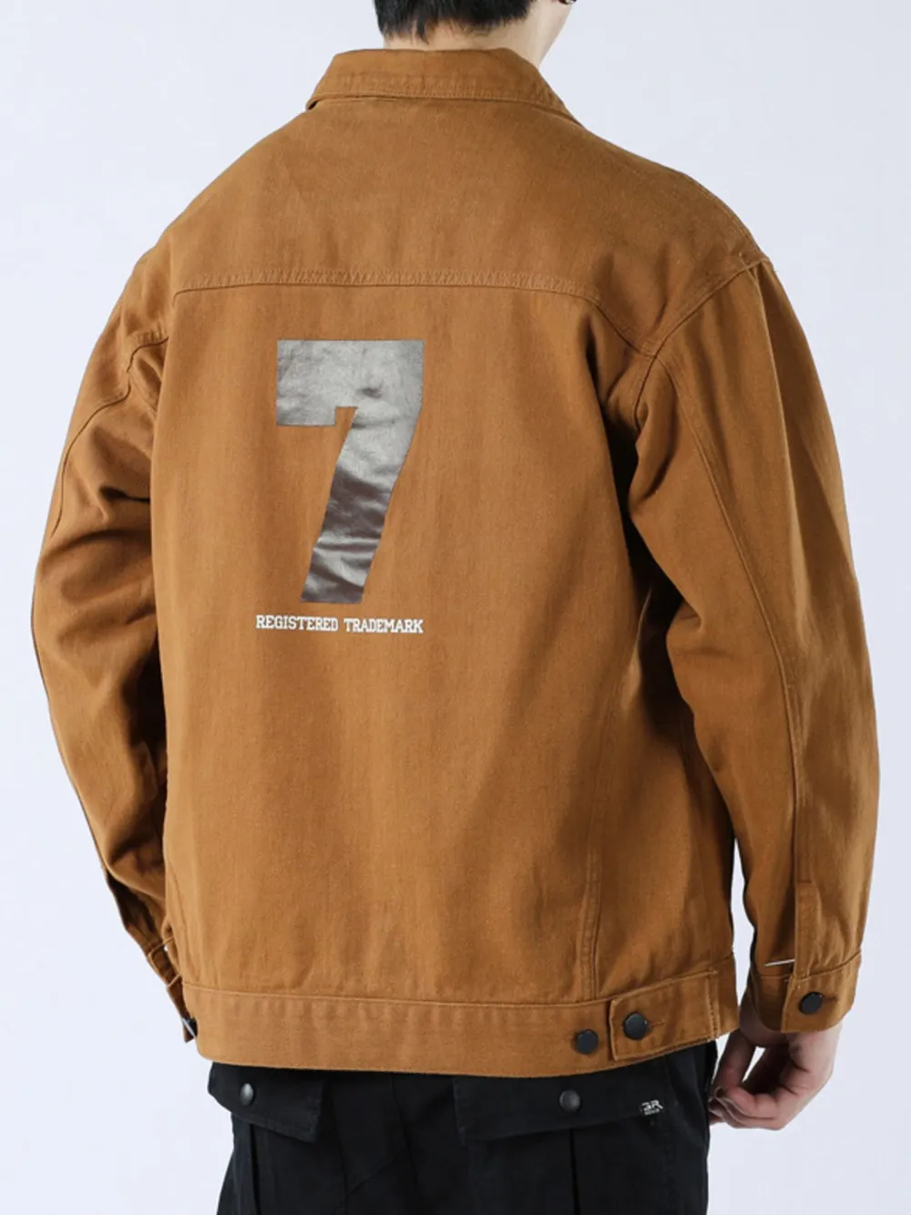 Men's Full Size Button Up Long Sleeve Shacket Plus Size, image 7
