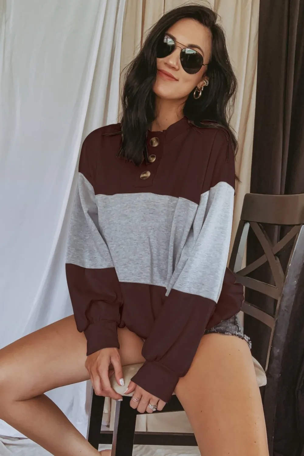 Round Neck Long Sleeve Sweatshirt, image 5