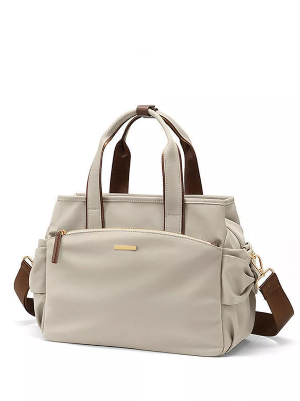 Top Handle Nylon Shoulder Bag, image 4