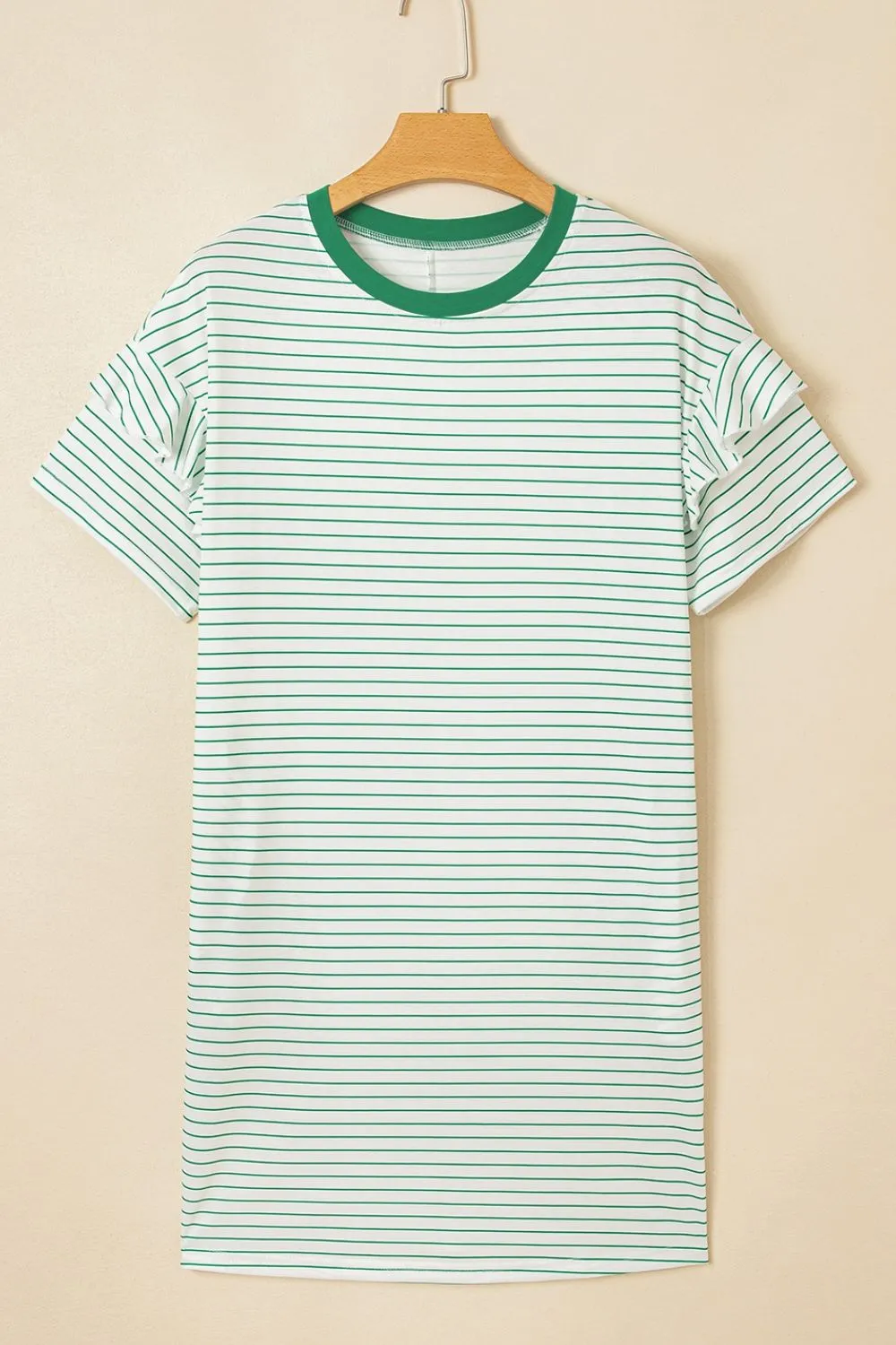 Casual Striped T-Shirt Dress with Pockets, image 9