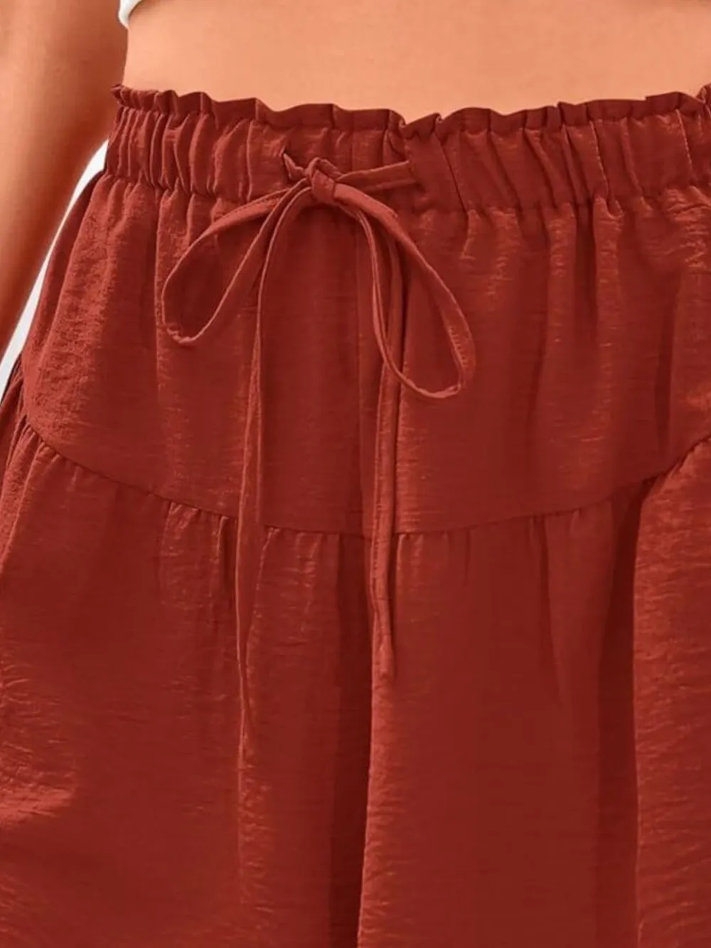 Full Size Casual Drawstring High Waist Relaxed Shorts Plus Size, image 5