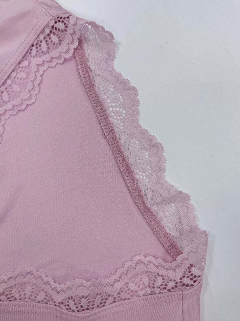 Lace Trim Bell Sleeve Tie Blouse, image 12