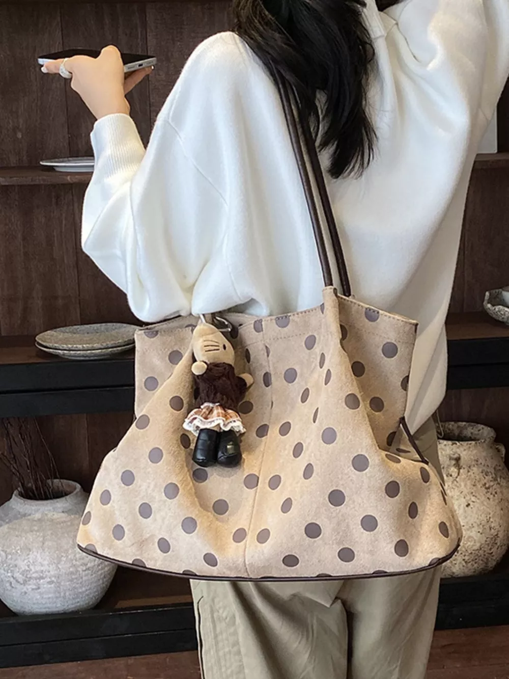 Polka Dot Shoulder Bag, image 5
