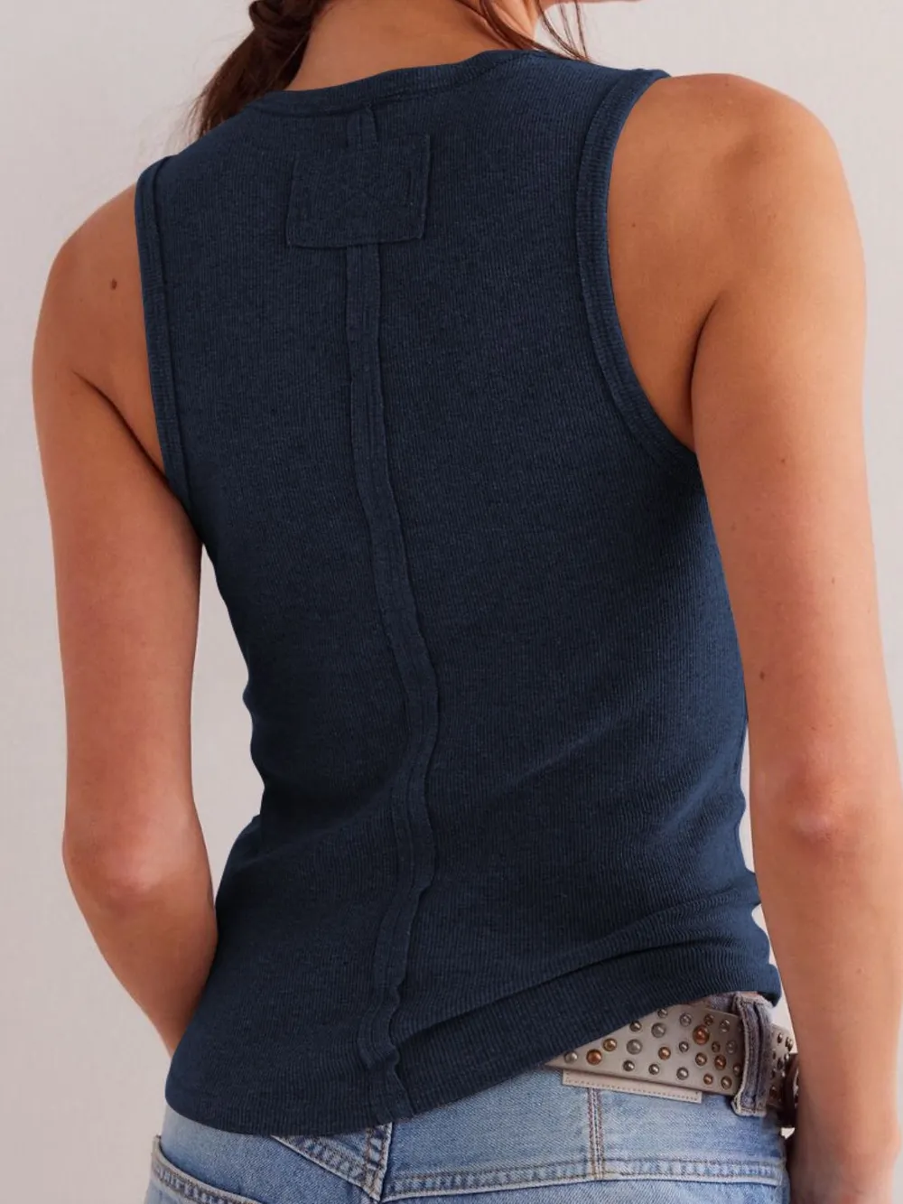 Solid V-Neck Tank, image 9
