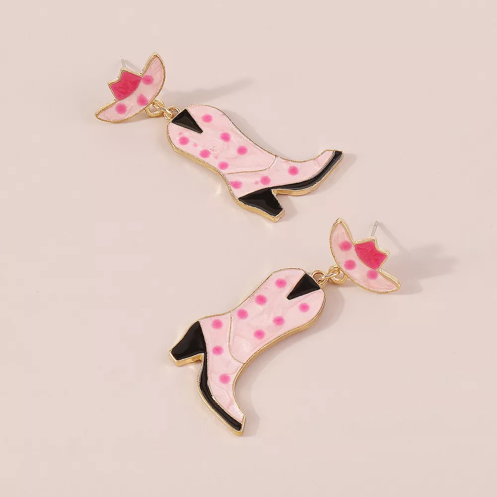 Cowboy Boot Dangle Earrings, image 5