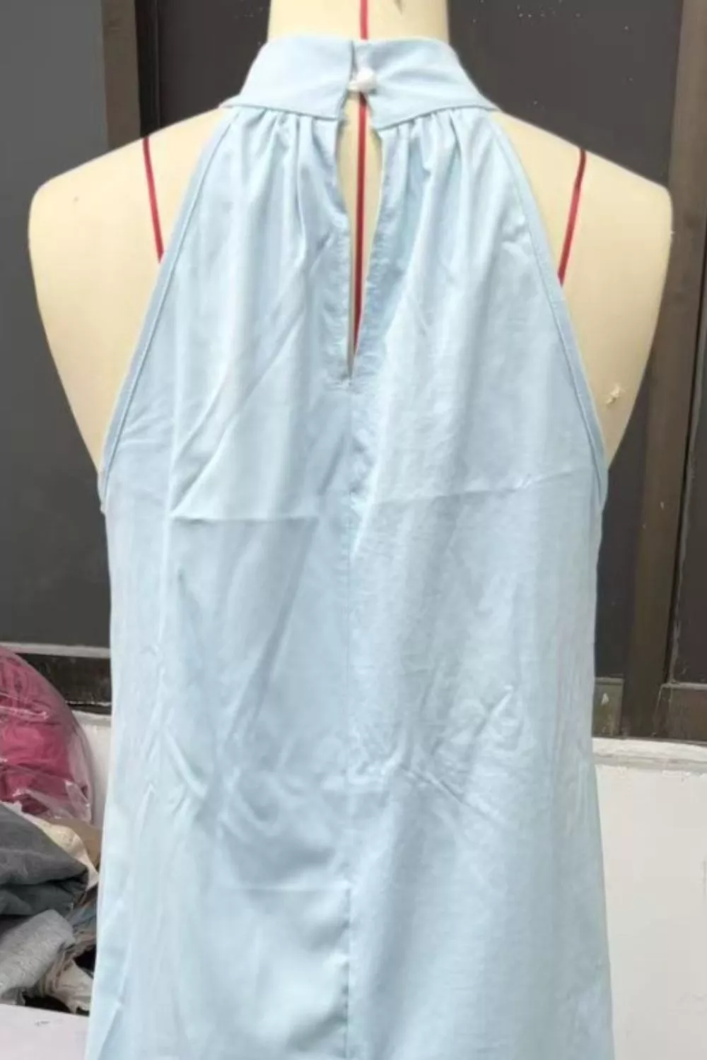 Halter Neck Sleeveless Maxi Dress, image 6