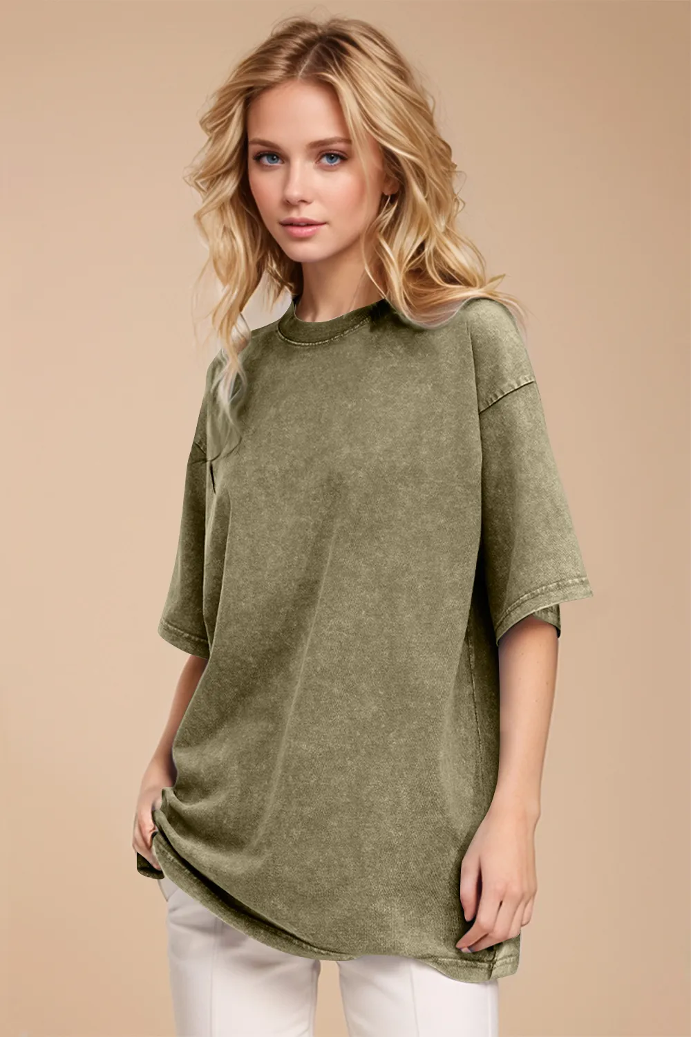 Round Neck Half Sleeve T-Shirt, image 25