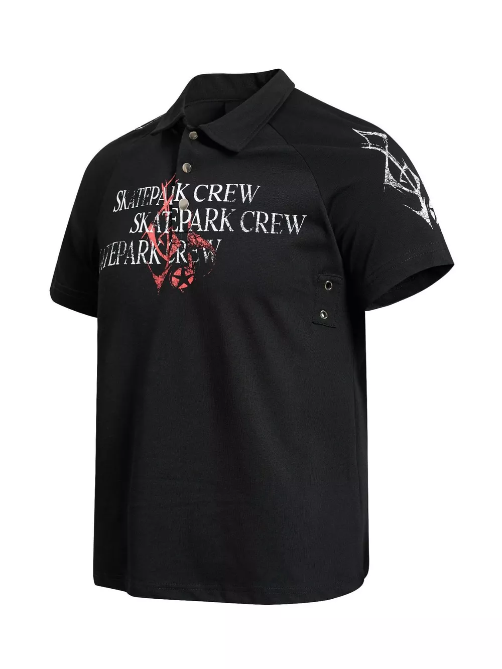 Men's Letter Short Sleeve Polo, image 10