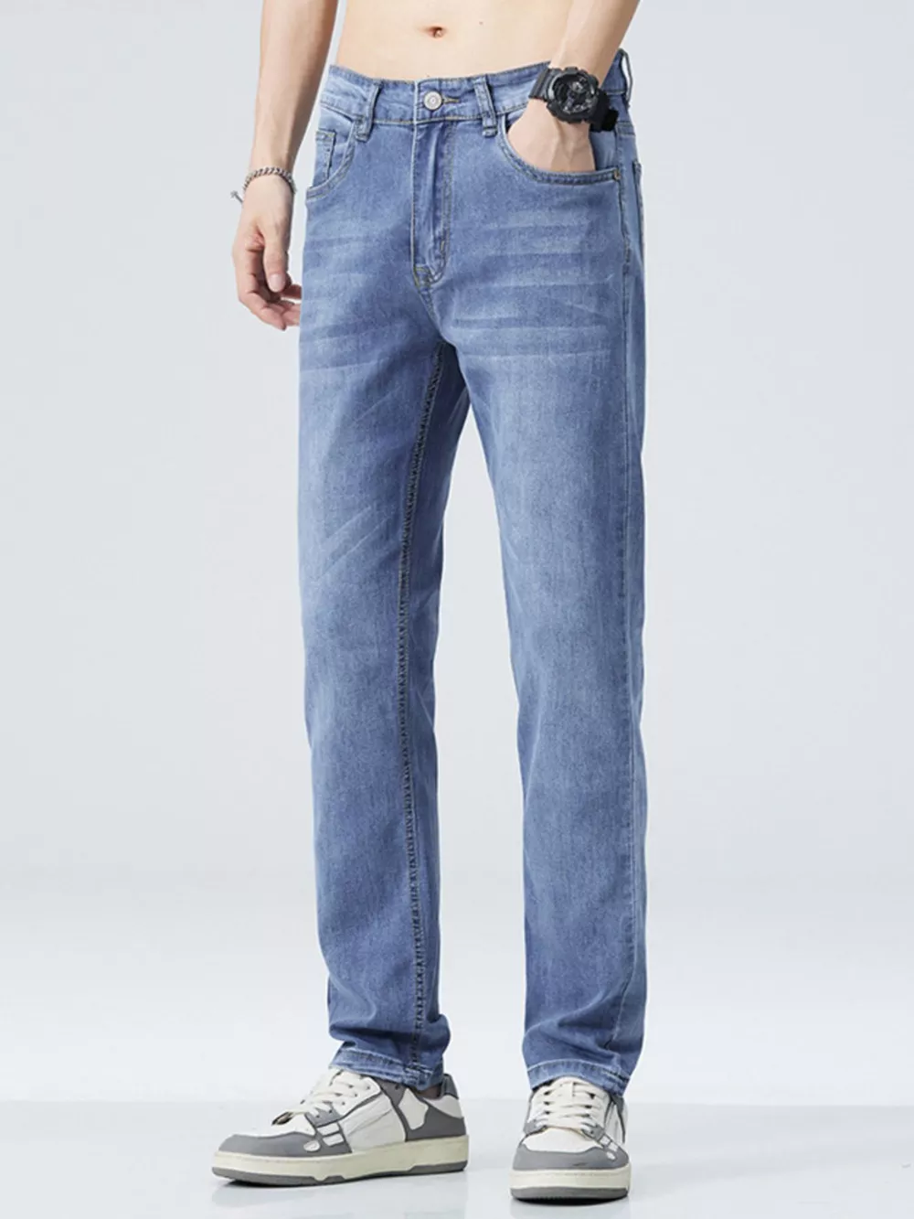 Men's Classic Straight Fit Jeans, image 9
