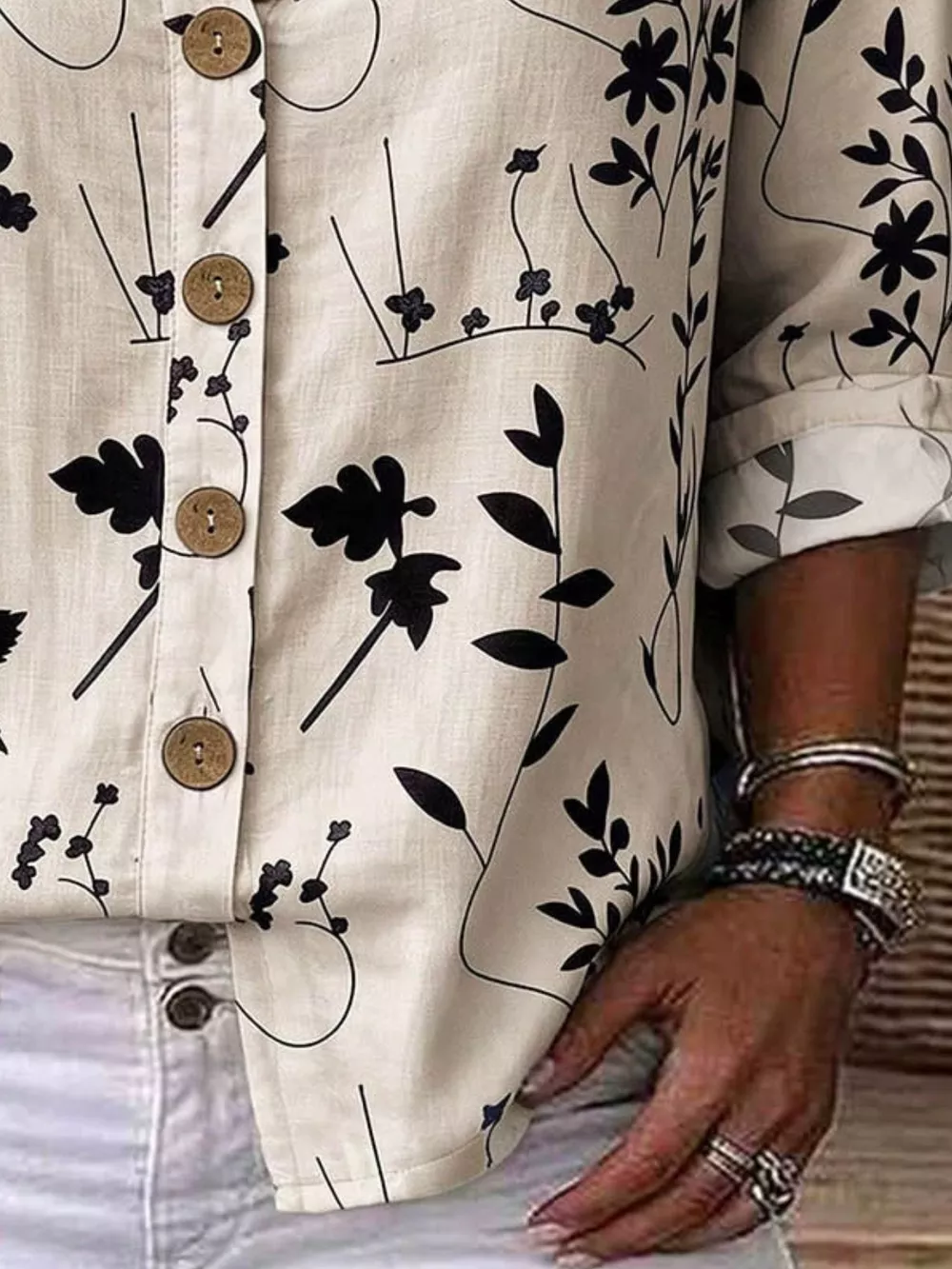 Notched Button Down Shirt, image 59