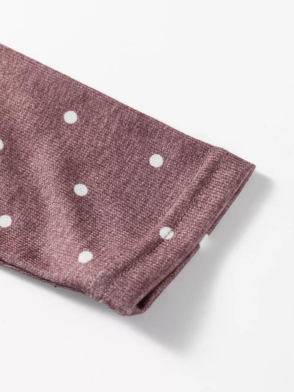 Polka Dot Boat Neck Knit Long Sleeve T Shirt, image 9
