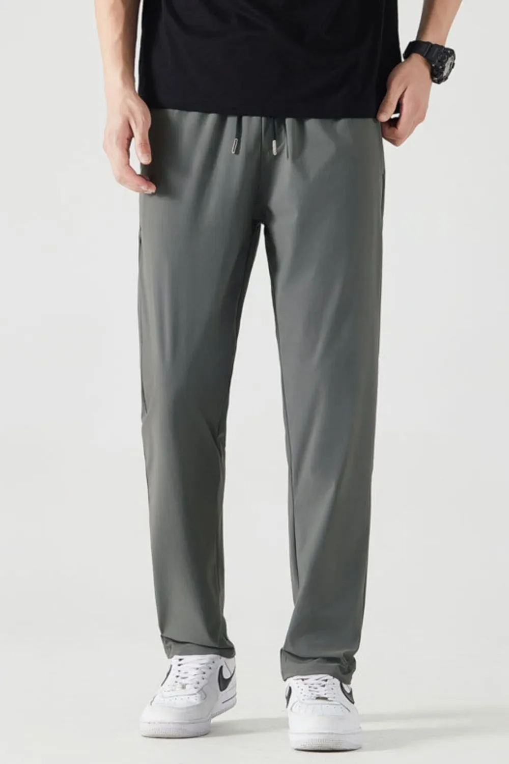 Men's Plus Size Casual Drawstring Pants, image 2