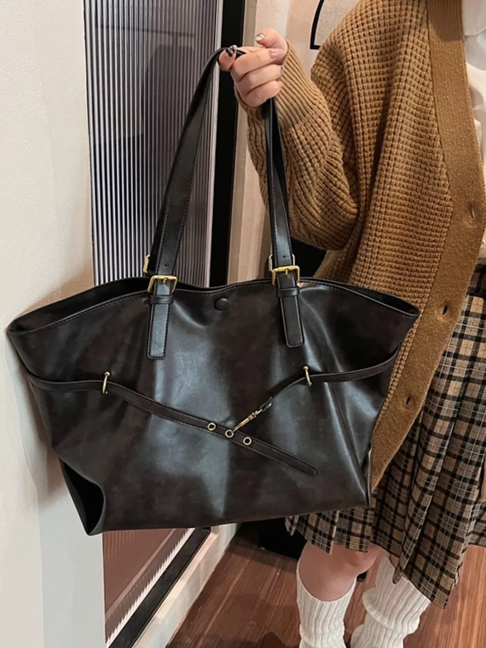 PU Leather Tote Bag