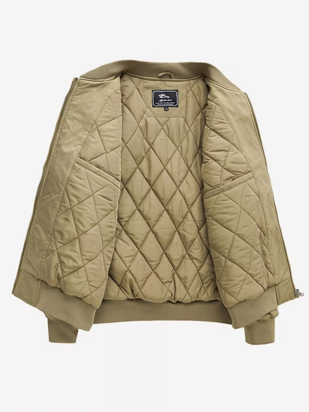 Men's Plus Size Bomber Jacket with Zipper, image 3