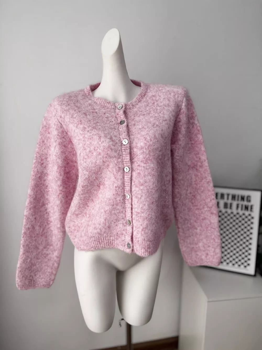 Cozy Fuzzy Button-Down Cropped Cardigan, image 10