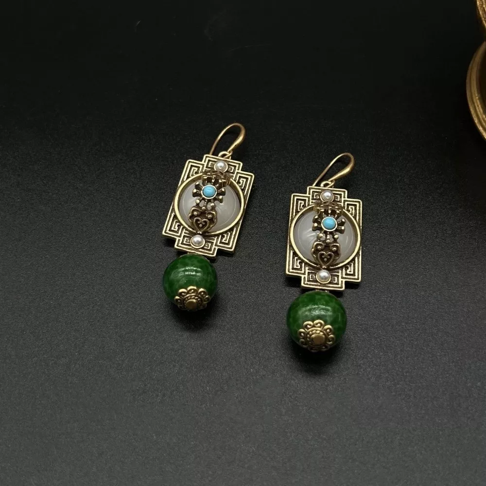 Vintage Style Dangle Earrings, image 3