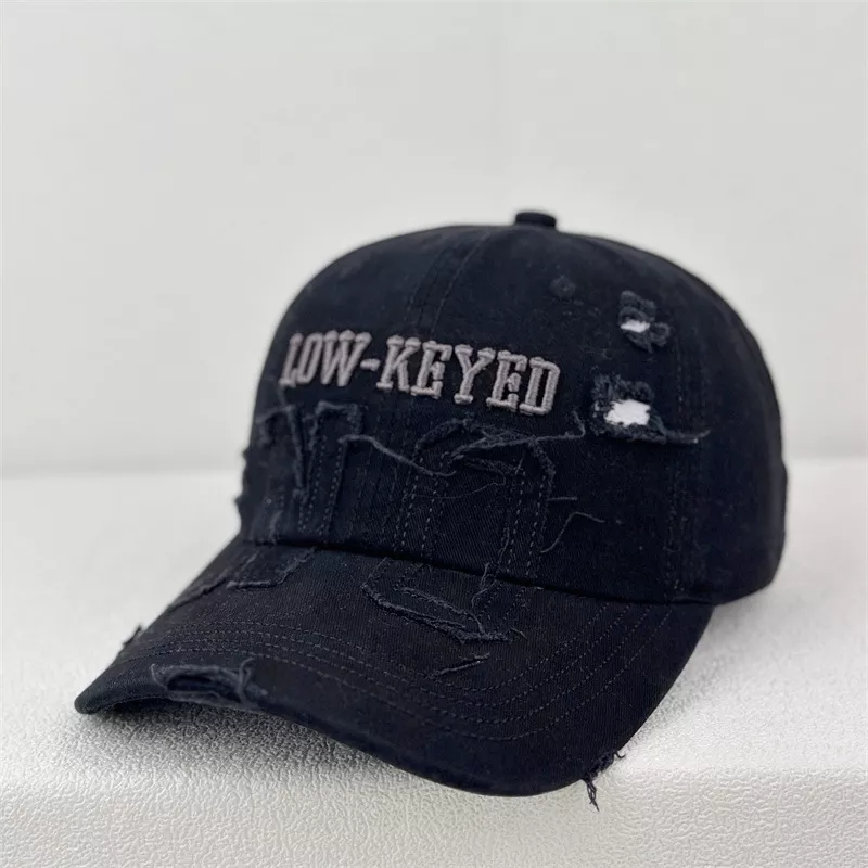 Distressed Embroidered Baseball Cap, image 6