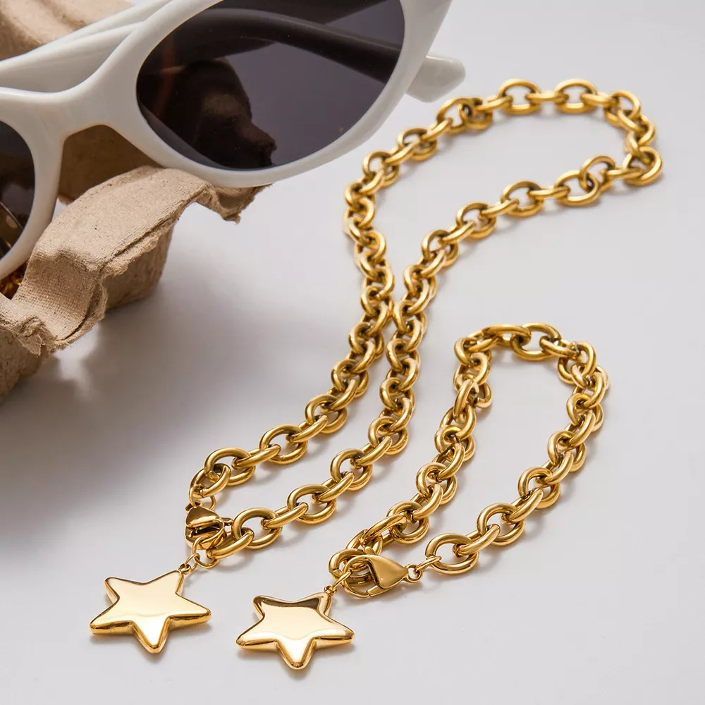 18K Gold-Plated Star Necklace, image 9