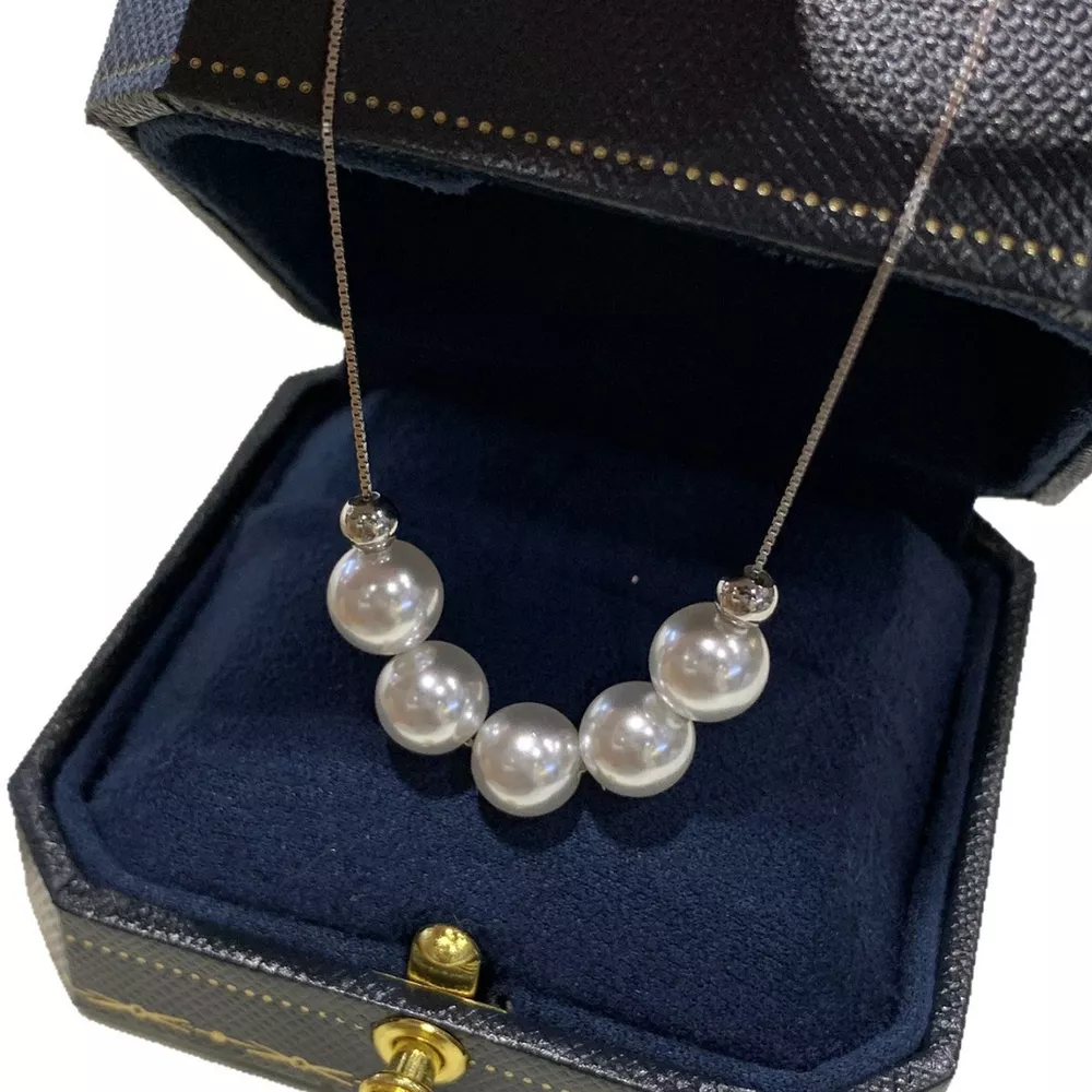 Adjustable Pearl Necklace, image 4