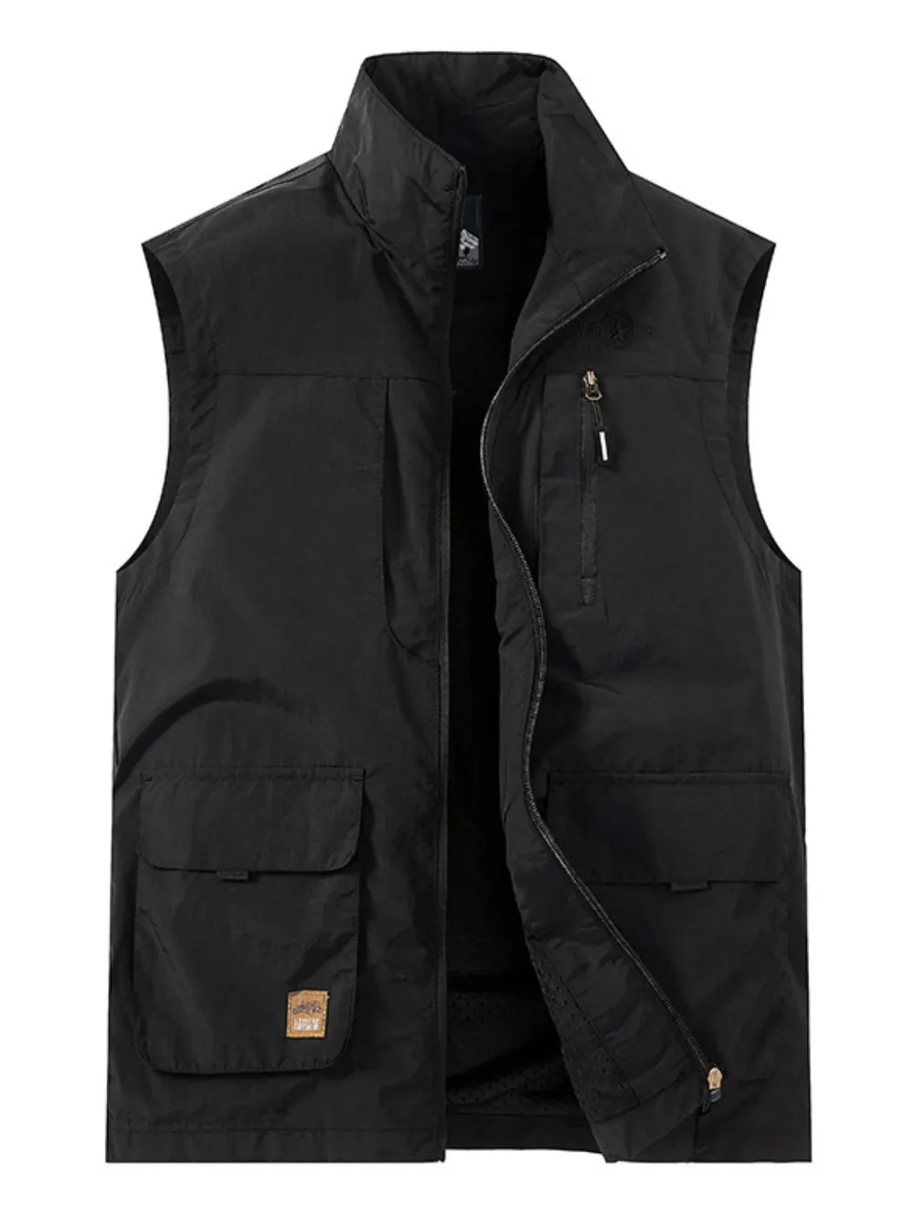 Men's Plus Size Zip Up Vest, image 6