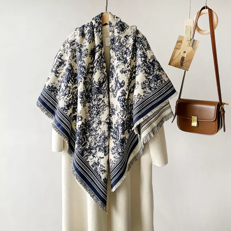 Printed Raw Hem Scarf, image 2