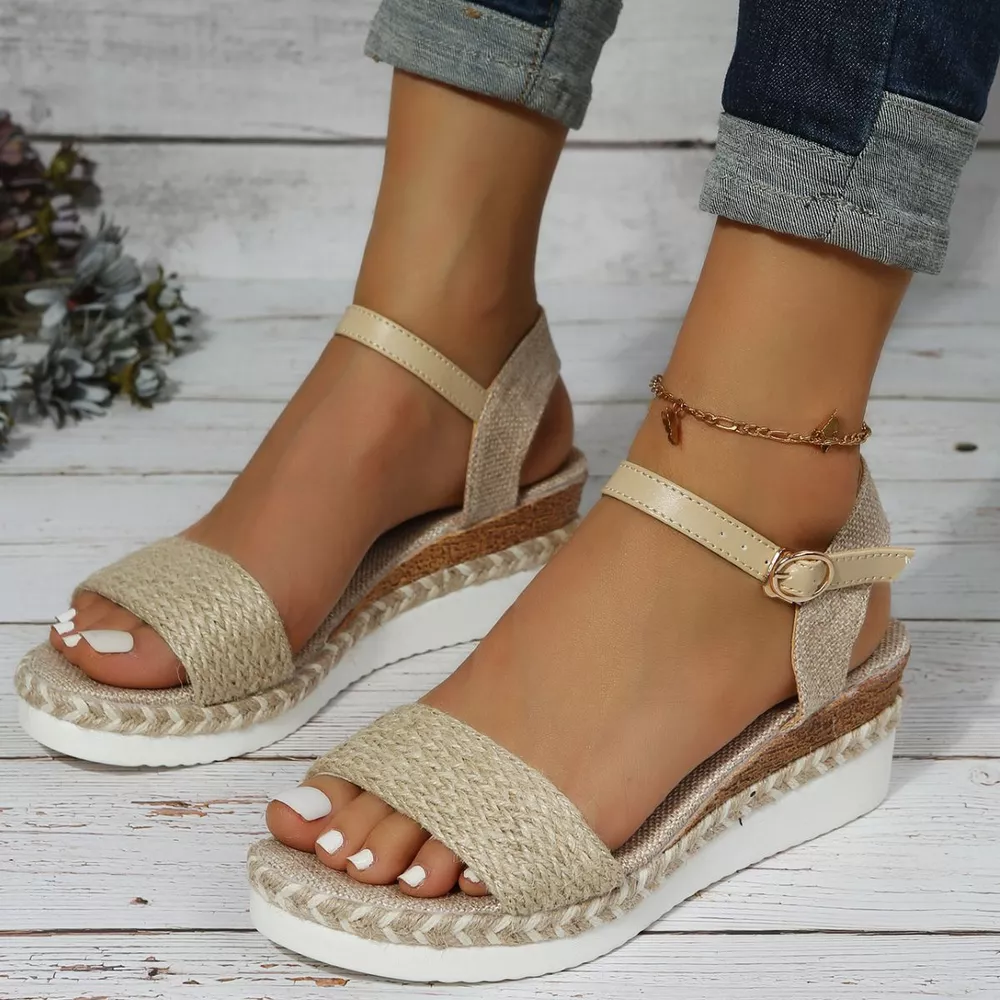 Open Toe Wedge Sandals, image 2