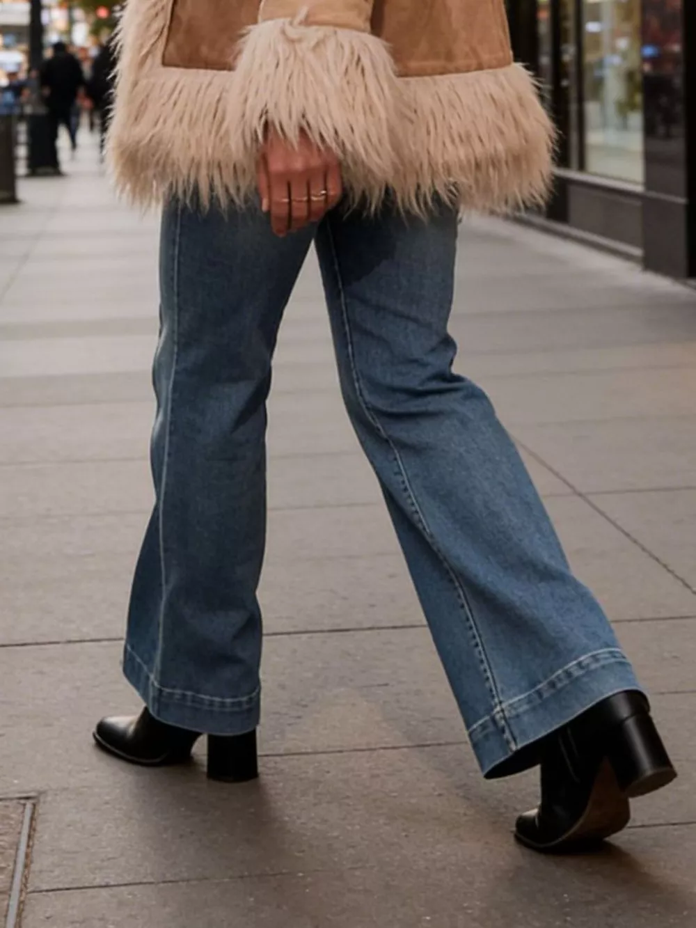 High-Waisted Flare Leg Jeans, image 6