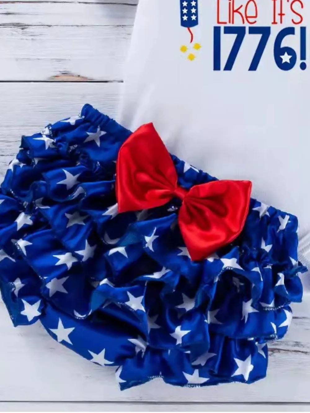Children's Little Miss America Patriotic Outfit Set, image 9