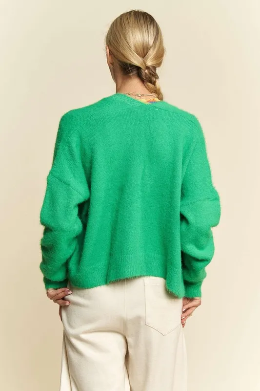 Open Front Drop Shoulder Cardigan, image 5